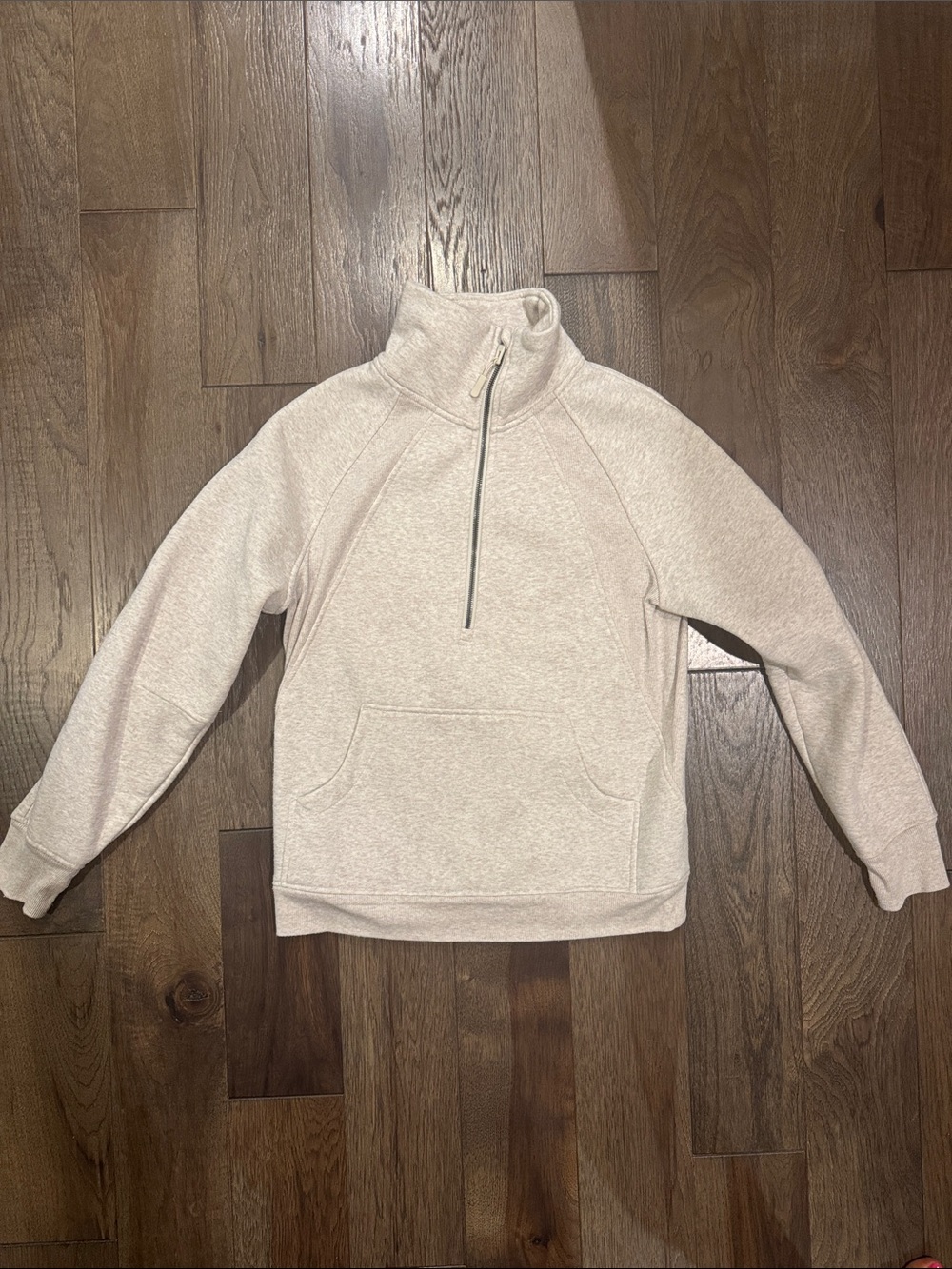 Danskin Cream Half-Zip Pullover Sweater